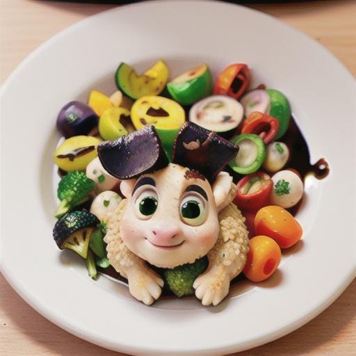 Mini lamb roasts with balsamic vegetables