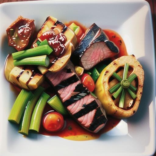 Fillet steak with chilli jam