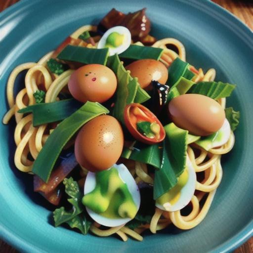 Asian Kale with Noodles