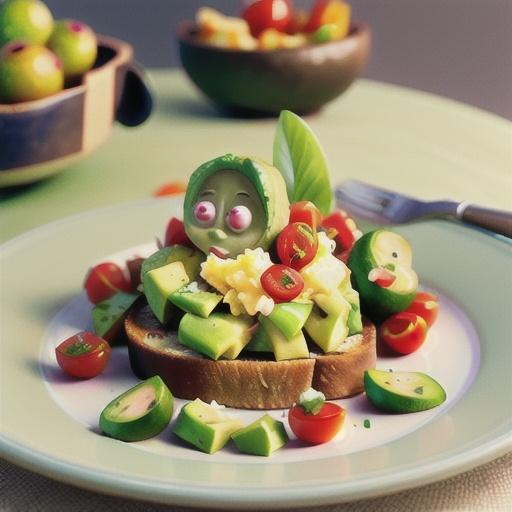 Avocado & slow-roasted tomatoes on toast