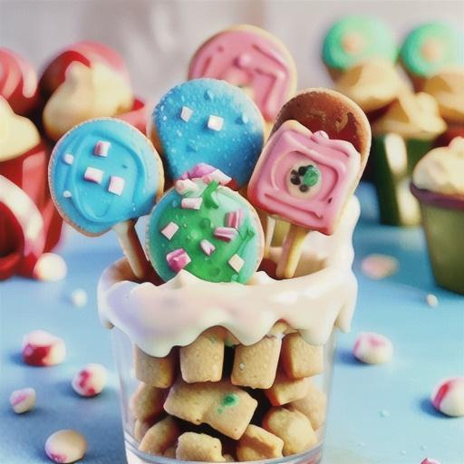 Peppermint Frosted Cookie Pops