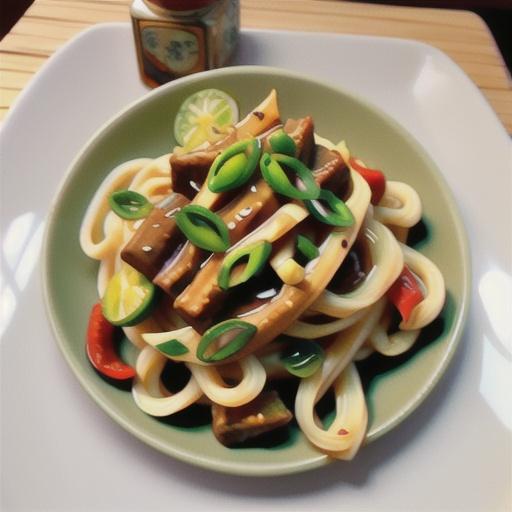 Sesame and chilli oil noodles