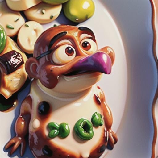 Chicken with Creamy Cassis Sauce