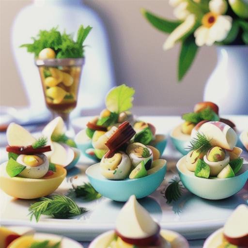 Deviled Eggs with Horseradish and Dill