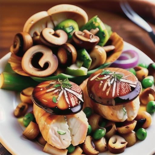 Healthy chicken breast with mushrooms recipe