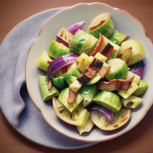 Fried Cabbage with Bacon and Garlic