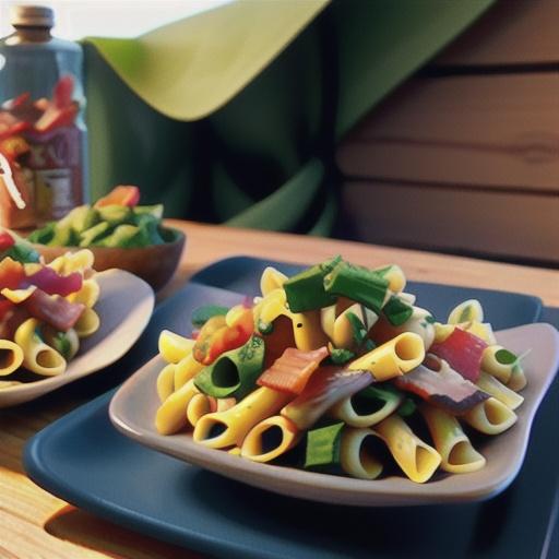 Swiss Chard and Bacon with Gemelli Pasta