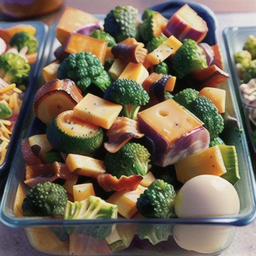 Make-Ahead Broccoli Salad with Bacon and Cheese