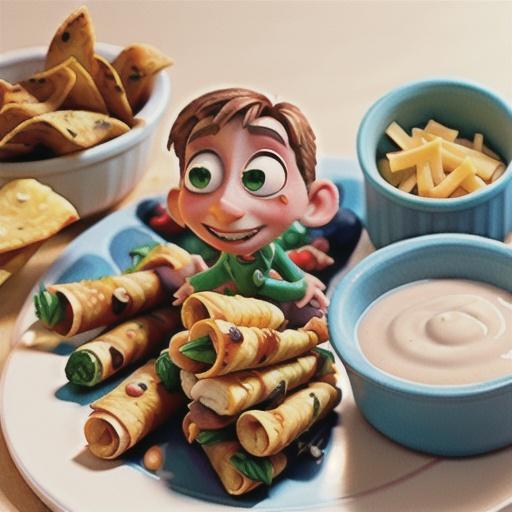 Baked Chicken Taquitos