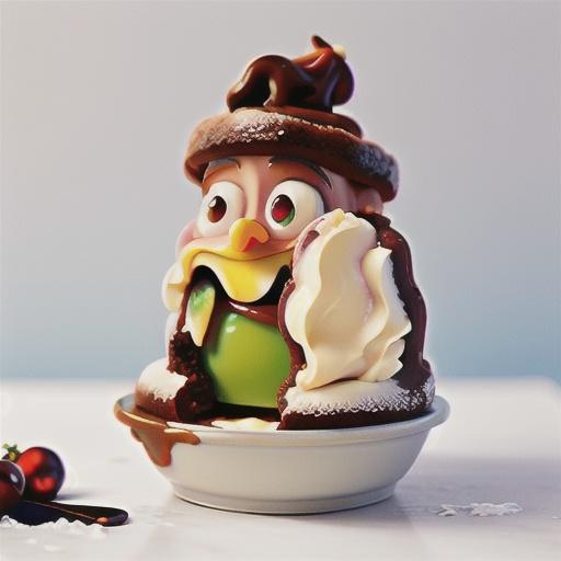 Frozen Christmas cheesecake pudding