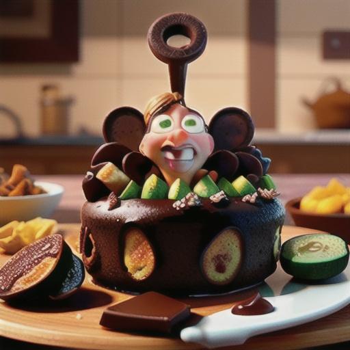 Chocolate, zucchini & spelt cakes