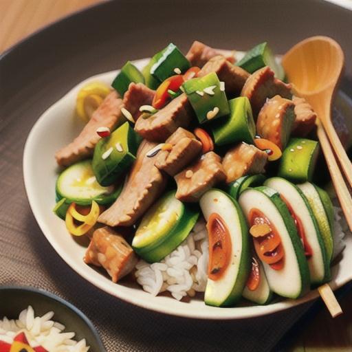 Taiwanese Ground Pork and Pickled Cucumbers