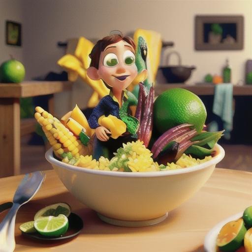 Black Beans, Corn, and Yellow Rice