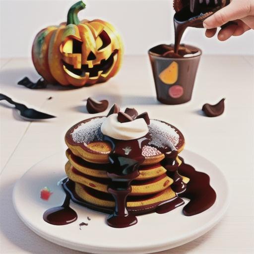 Chocolate Pumpkin Pancakes