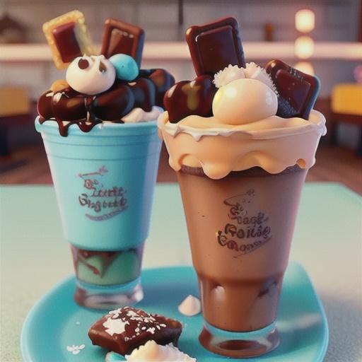 Fudgy Brownie Salted-Caramel Shakes