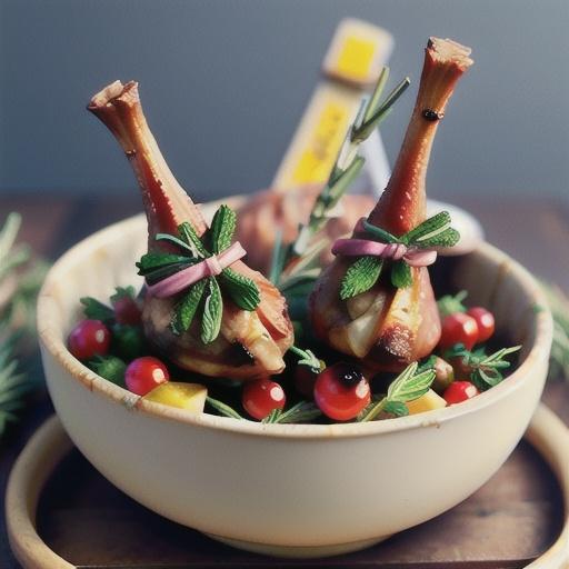 Red currant and rosemary lamb shanks
