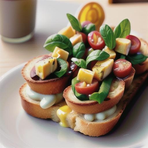 Breakfast bruschetta
