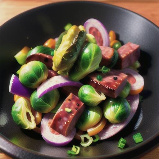 Kielbasa with Brussels Sprouts
