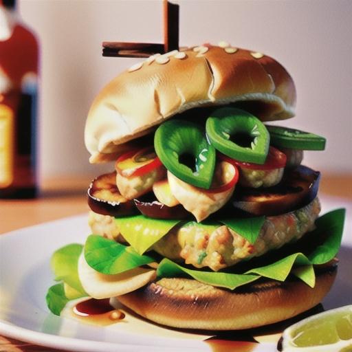 Thai chicken burgers