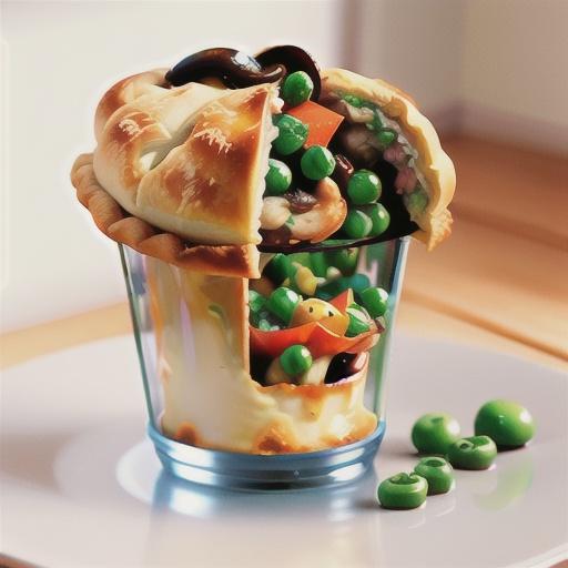 Chicken and mushroom pot pies