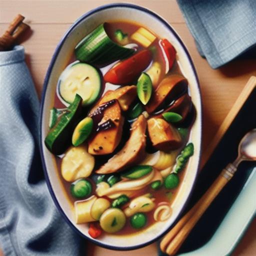 Roast chicken noodle soup