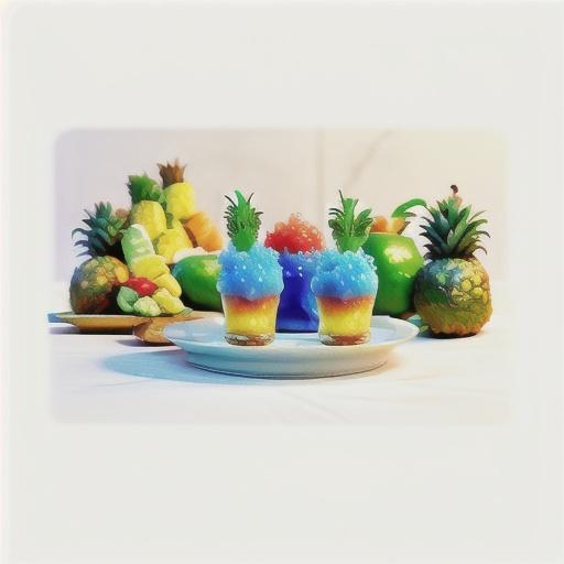 Makrut lime granita with ginger pineapple recipe