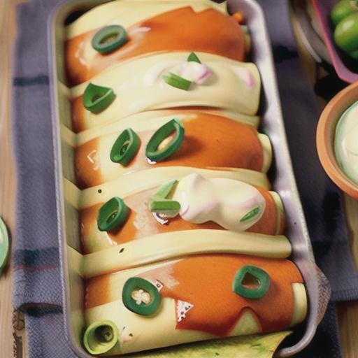 Green Chile Enchiladas with Leftover Turkey