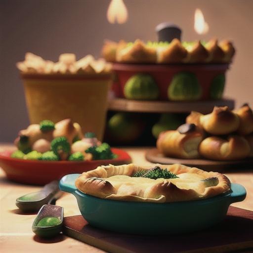 Puff Pastry Chicken 'N Broccoli Pot Pie