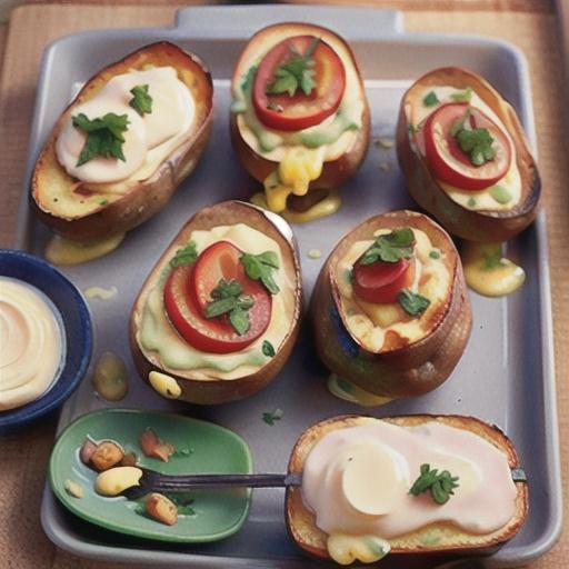 Croque monsieur jacket potatoes