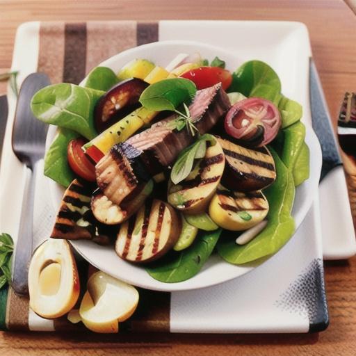 Grilled Garlic Steak Salad