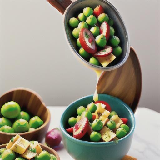 Butter-Smashed Peas with Radishes