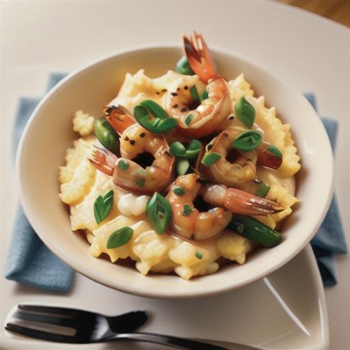 Shrimp with Lightened Grits
