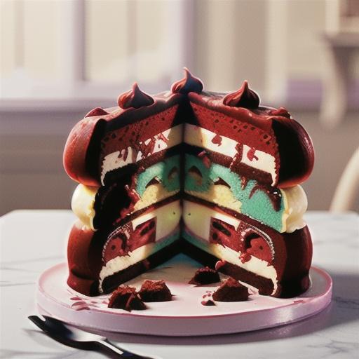 Red Velvet Cheesecake Cake