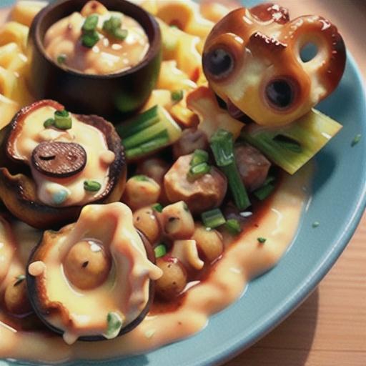 Baked Mac ‘n' Cheese with Chicken Meatballs