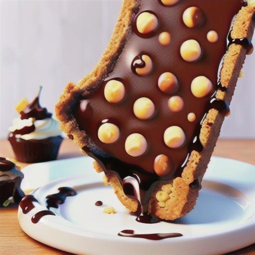 Macadamia and chocolate Anzac slice