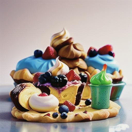 Grand marnier berry and meringue pies