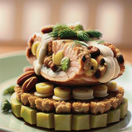 Pecan-Crusted Baked Salmon with Lemon-Dill Aioli