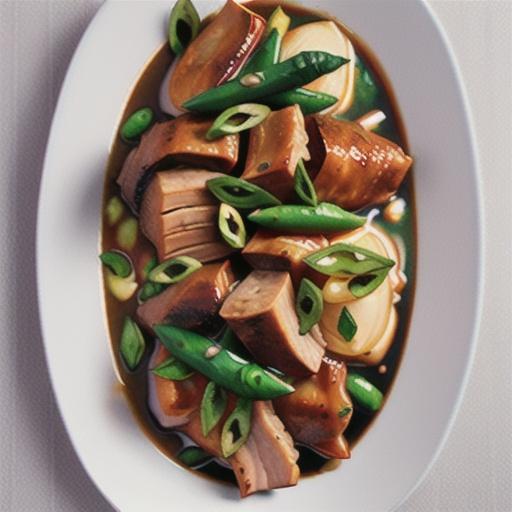 Braised pork with chilli, star anise and ginger