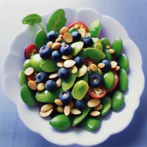 Sugar Snap Pea and Blueberry Salad
