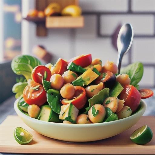 Protein-packed creamy chickpea salad recipe