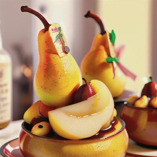 Marsala Poached Pears