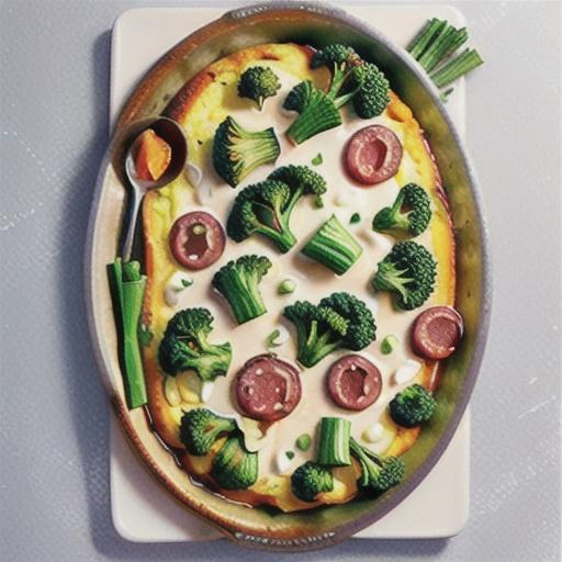 Salami and broccolini frittata recipe