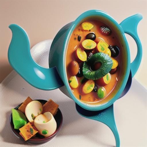 Indian pumpkin and bean soup