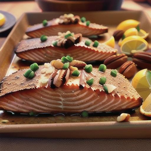 Glazed Pecan-Crusted Baked Salmon