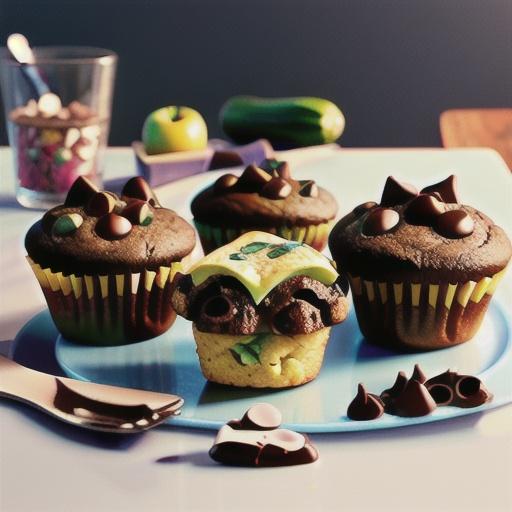 Low-Fat Chocolate Zucchini Mini Muffins