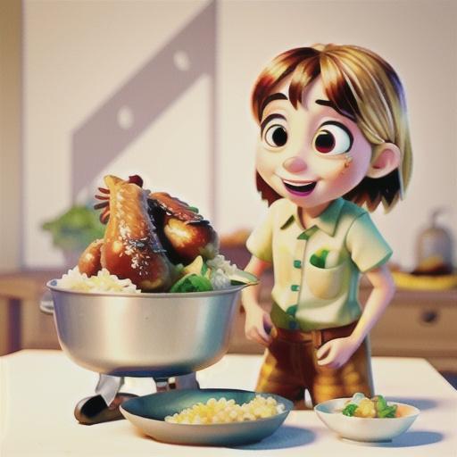 Sticky honey soy chicken drumsticks with rice salad