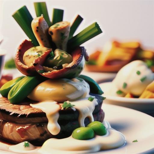 Grilled Filet Mignon with Gorgonzola Cream Sauce