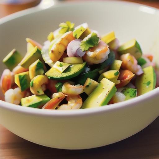 Avocado Shrimp Ceviche-Estillo Sarita
