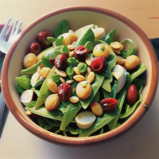 Arugula Salad with Asiago and Cranberries
