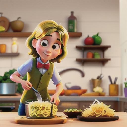 Parmesan Vegetables Over Bow Ties